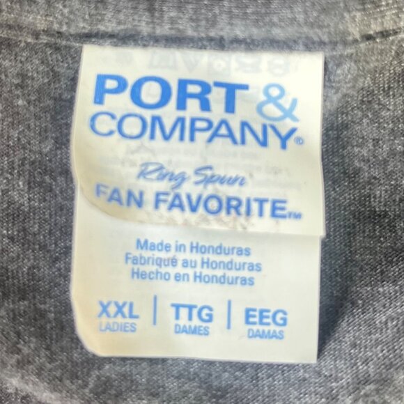 Wisconsin Badger State Tshirt Womens XXL Gray Souvenir Port & Company - Picture 6 of 9